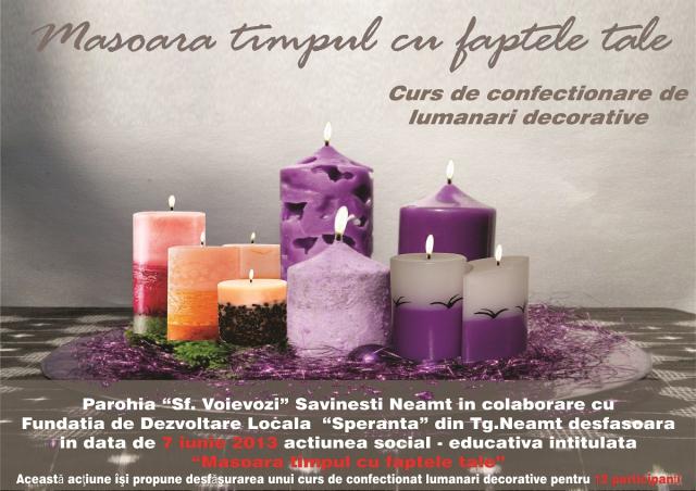 "Măsoară timpul cu faptele tale", la final