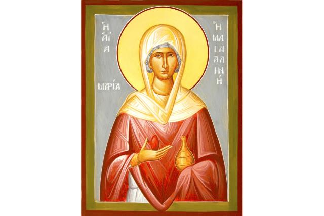 Sfânta Maria Magdalena: primul ou de Paști