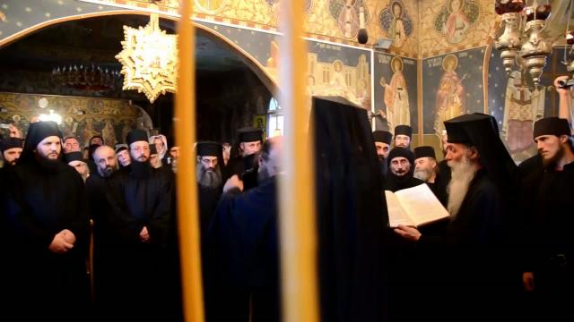 (Video) Hirotesia protosinghelului Hariton Negrea întru stareț al Mănăstirii Petru Vodă