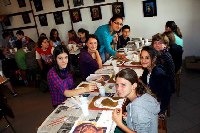 Tabăra de pictură "Byzantion" în parohia Dumbrava Roşie II