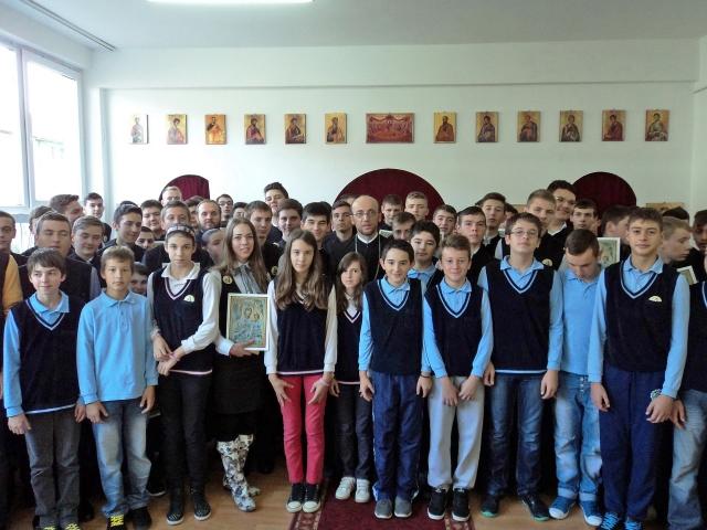 Hram la Liceul Ortodox „Episcop Roman Ciorogariu” din Oradea