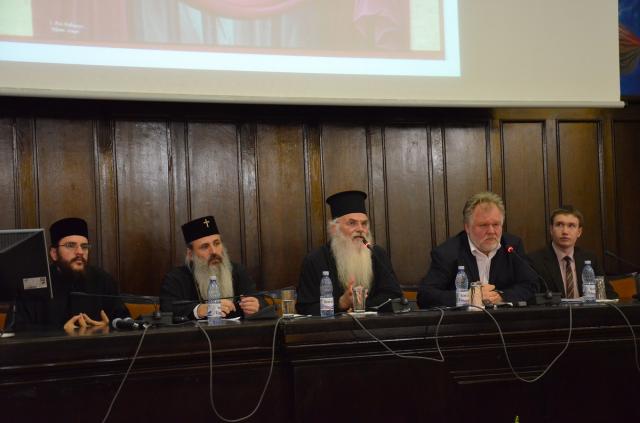 Sală arhiplină, la conferința ASCOR susținută de IPS Nicolae, Mitropolit de Mesogias şi Lavreotiki