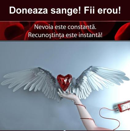 Societatea Studenților Mediciniști din Iași organizează campania "Donează sânge, fii erou!"