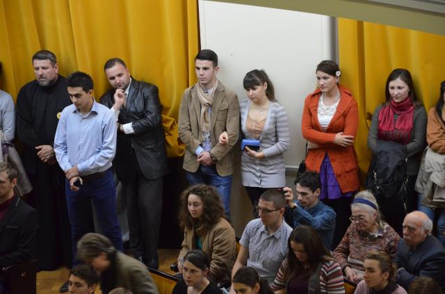 Sală arhiplină, la conferința ASCOR susținută de IPS Nicolae, Mitropolit de Mesogias şi Lavreotiki