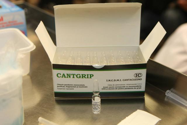 Primul lot de vaccin antigripal produs de Institutul Cantacuzino va pleca în țară în decembrie