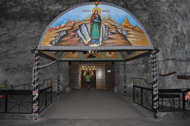 Hram în biserica Salinei Târgu Ocna