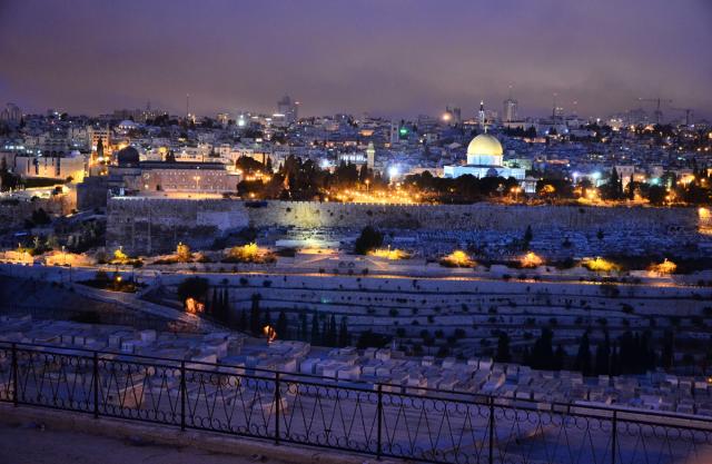 Orașul Ierusalim văzut de pe Muntele Măslinilor