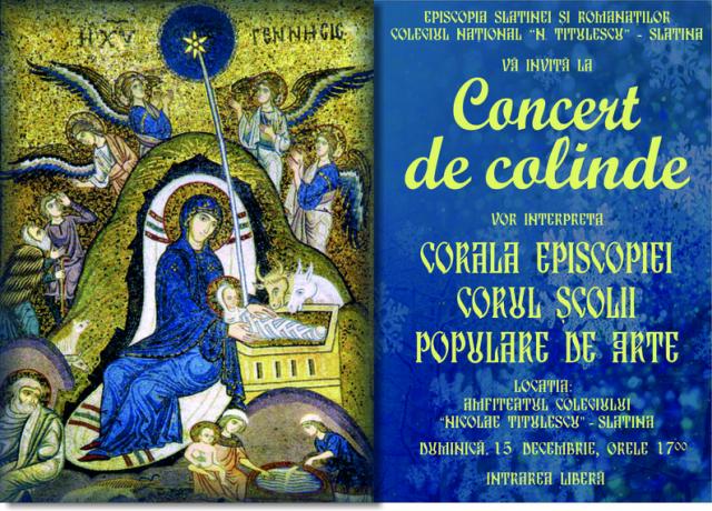 Concert de colinde al Coralei Episcopiei din Slatina