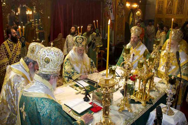 Cinci arhierei la prăznuirea Sfântului Cuvios Antonie cel Nou de la Veria