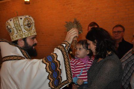 Hram în parohia ortodoxă românească „Botezul Domnului” din orașul danez Sønderborg