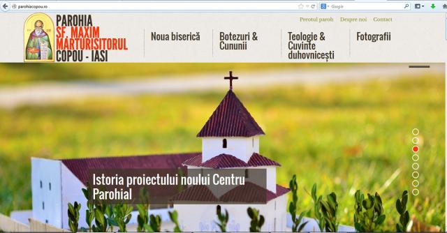 Parohia Munteni-Copou din Iași și-a lansat un nou site