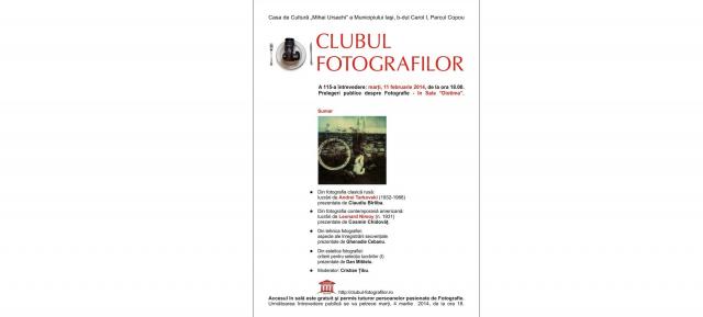 Întâlnire publică a Clubului Fotografilor din Iaşi