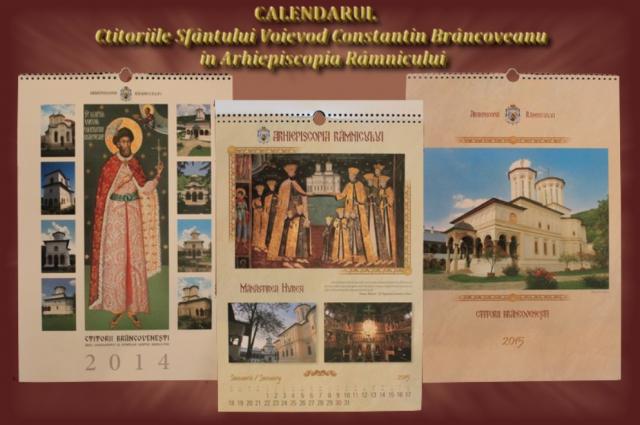 A apărut calendarul „Ctitoriile Sfântului Voievod Constantin Brâncoveanu în Arhiepiscopia Râmnicului”