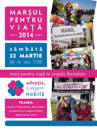 Marşul pentru Viaţă, organizat în aproximativ 40 de oraşe din România (GALERIE FOTO)