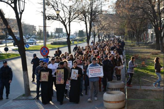 "Marşul Pentru Viaţă", acţiune publică de protest împotriva avorturilor