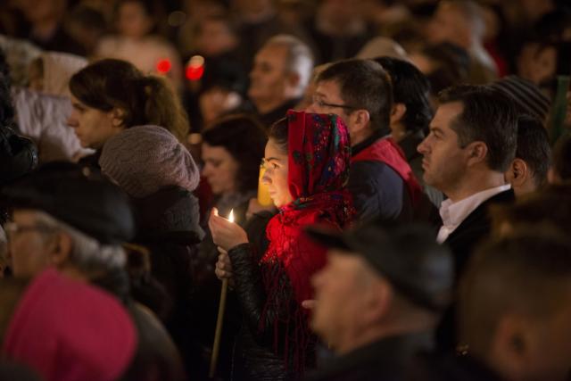 Slujba Învierii Domnului la Patriarhie