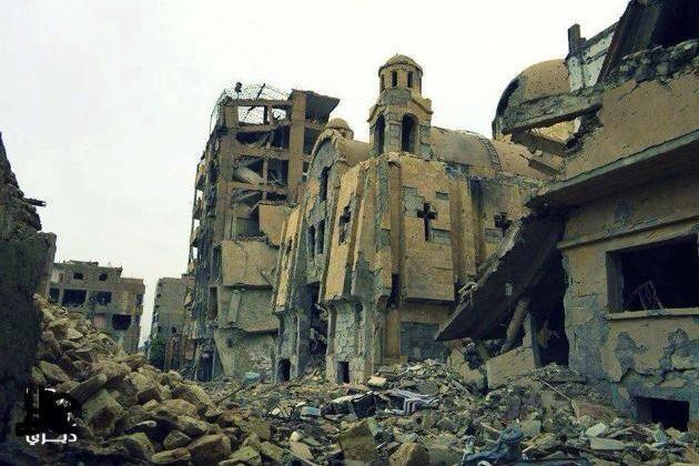 11 biserici creştine distruse în oraşul Homs