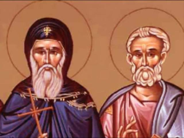 Troparul Sfântului Sfințit Mucenic Teodot, Episcopul Ancirei (în limba greacă)