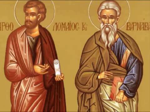 Sfinții Apostoli Bartolomeu și Barnaba