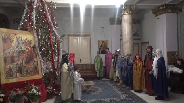Colindători la Reședința Mitropolitană - Parohia Acoperamantul Maicii Domnului. Iași