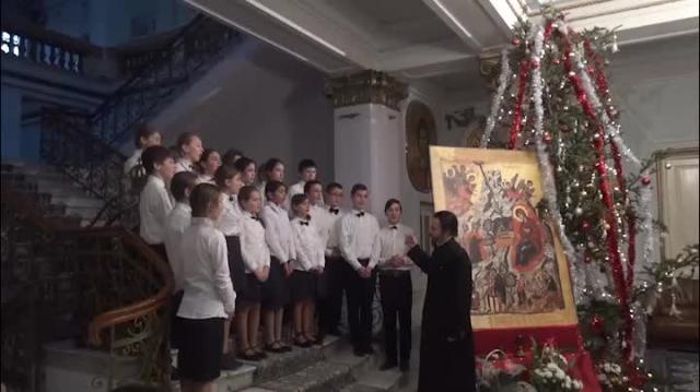Colindători la Reședința Mitropolitană - Parohia Cioca Boca, jud. Iași