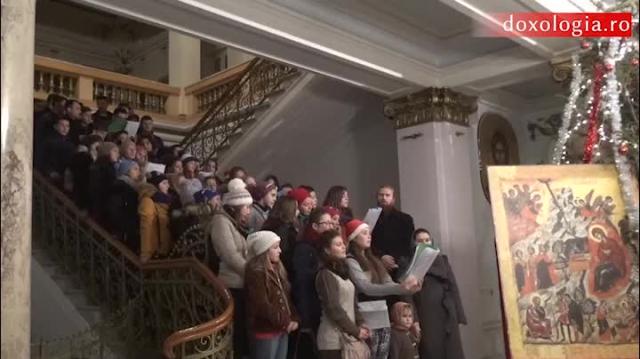 Colindători la Reședința Mitropolitana - Parohia Liteni, Belcești, județul Iași