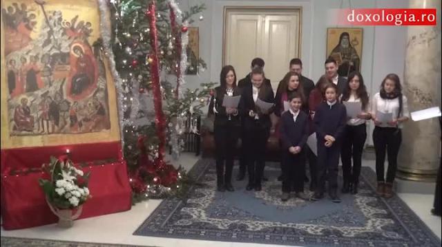 Colindători la Reședința Mitropolitana - Parohia Tungujei, comuna Țibănești, jud. Iași