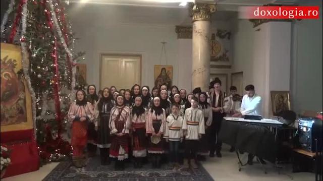 Colindători la Reședința Mitropolitană - Parohia Vorona, județul Botoșani