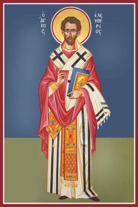 Troparul Sfântului Sfinţit Mucenic Elefterie, Episcopul Iliriei
