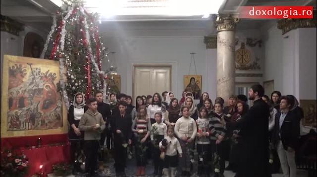 Colindători la Reședința Mitropolitană - Parohia Popricani, județul Iași