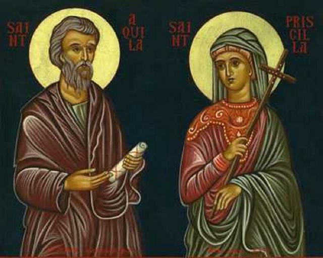 Viața Sfinților Apostoli și Mucenici Acvila și soția sa, Priscila
