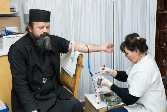 Campanie de donare de sânge la Mănăstirea Putna