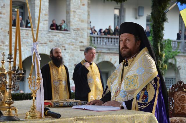 Slujba Privegherii la hramul Mănăstirii Neamţ