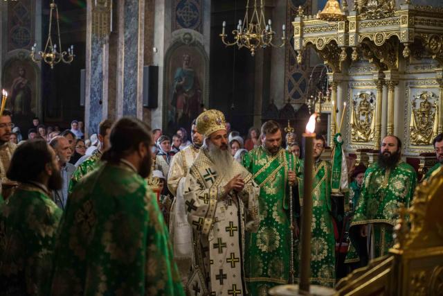 Pogorârea Duhului Sfânt la Catedrala Mitropolitană din Iași