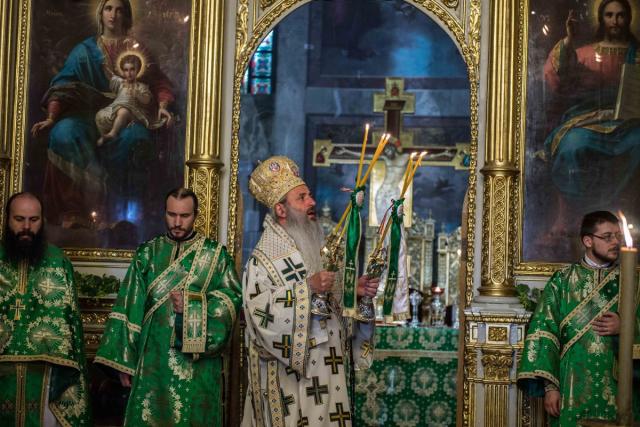 Pogorârea Duhului Sfânt la Catedrala Mitropolitană din Iași