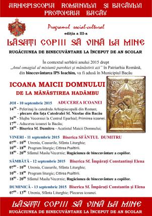 Manifestări religioase şi social-culturale la Bacău şi Moineşti