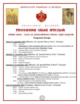 Manifestări religioase şi social-culturale la Bacău şi Moineşti