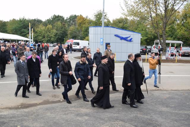 Slujbă de binecuvântare, la inaugurarea celui de-al treilea terminal al Aeroportului Internațional Iași