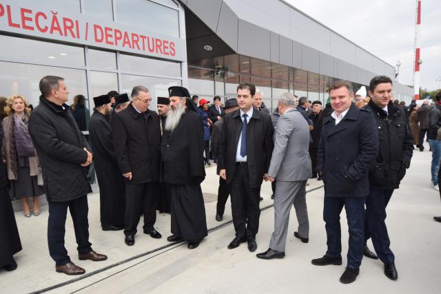 Slujbă de binecuvântare, la inaugurarea celui de-al treilea terminal al Aeroportului Internațional Iași