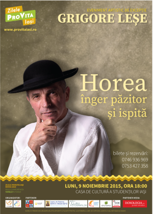 Seară artistică de excepție la Iași în compania lui Grigore Leșe