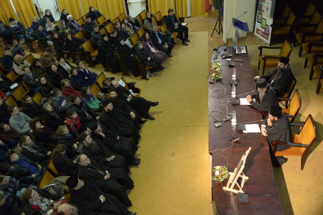 Arhimandritul Elisei - Conferință la Universitatea „Al. I. Cuza”