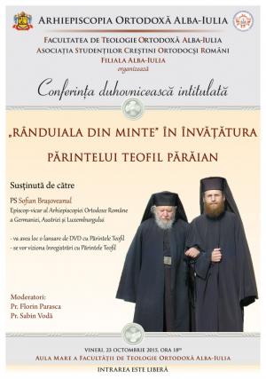 Conferinţă duhovnicească la Alba Iulia