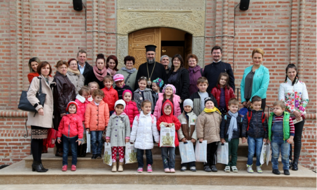 Copii de la Grădiniţa „Căsuţa Piticilor”, în vizită la Centrul Eparhial din Buzău