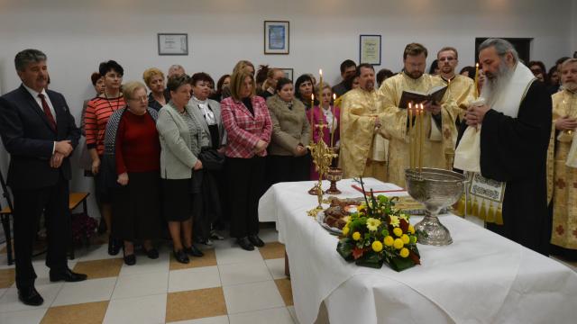 Slujbă de binecuvântare la compania de stat Antibiotice S.A. din Iași