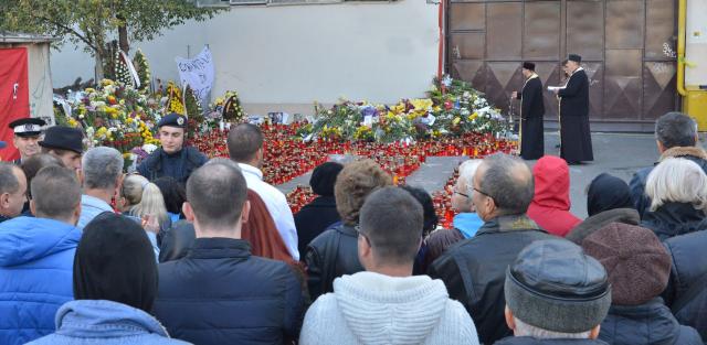 Slujbă de pomenire la Clubul Colectiv din Capitală