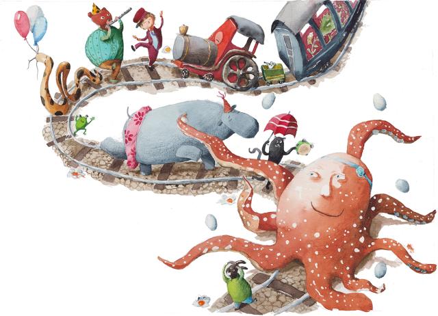 „Locomotiva și băiatul ei” – Oana Chiru, ilustrații Irina Dobrescu