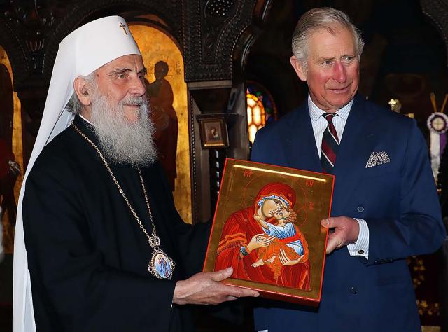 Prințul Charles a vizitat Patriarhia Serbiei