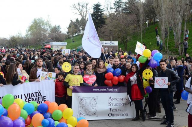 „Marşul pentru viaţă, pentru femeie, pentru familie”, în Bucureşti