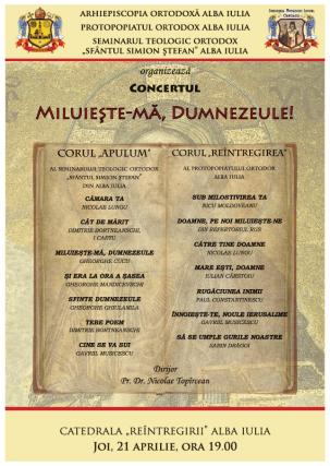 Concert Pascal, în Catedrala Reîntregirii din Alba Iulia