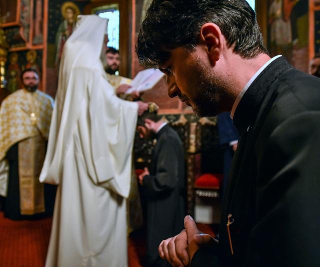 Hirotesii întru duhovnic, la Paraclisul istoric al Reşedinţei Patriarhale
